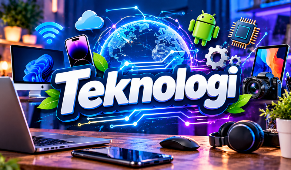 Futuristic Teknologi Tech Desk
