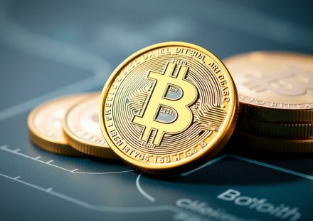 Ilustrasi dompet kripto digital dengan keamanan tinggi
