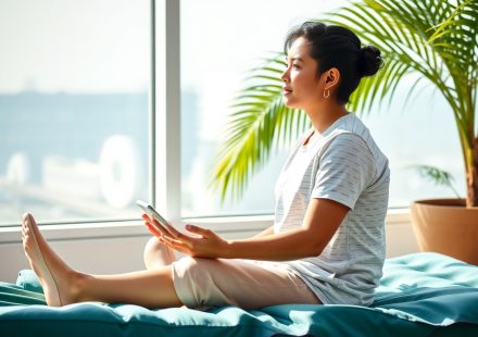 Orang sedang merencanakan jadwal harian di meja kerja