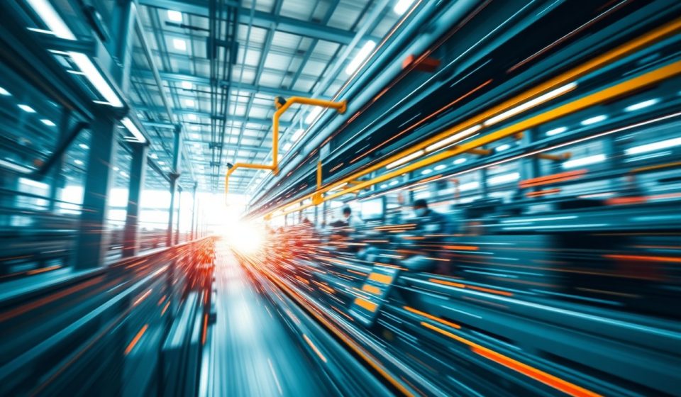 Ilustrasi konsep digital twin dalam pabrik manufaktur di Indonesia