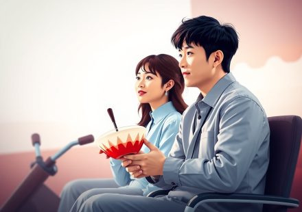 Poster K-Drama populer yang sedang ditonton di ruang keluarga Indonesia