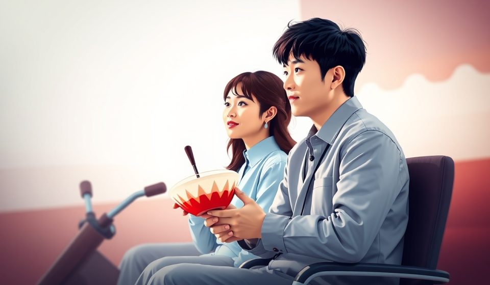 Poster K-Drama populer yang sedang ditonton di ruang keluarga Indonesia