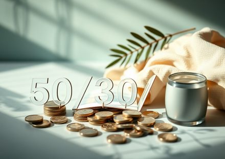 Ilustrasi diagram metode 50/30/20 untuk mengatur keuangan pribadi