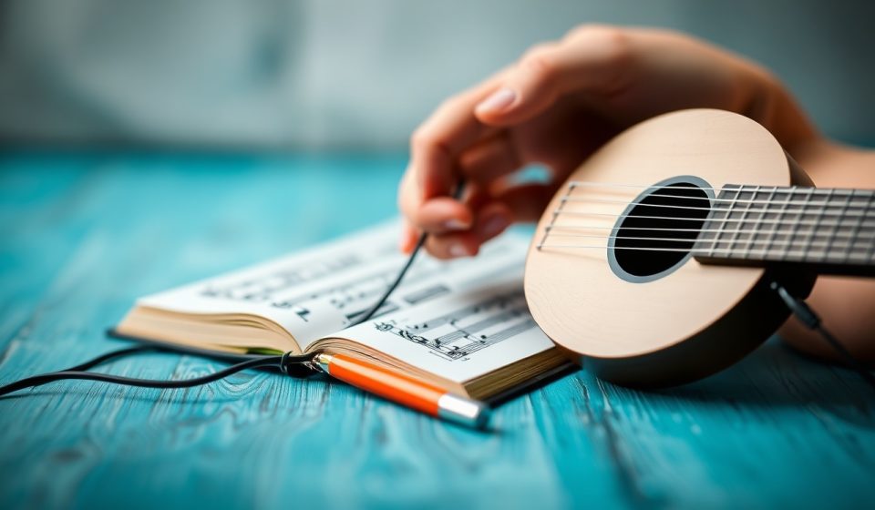 Orang mendengarkan musik dengan headphone sambil bersantai di ruangan nyaman